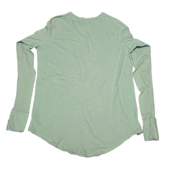 Free People We The Free Arden Extra Long Mountain Green Longsleeve Top - Picture 6 of 9
